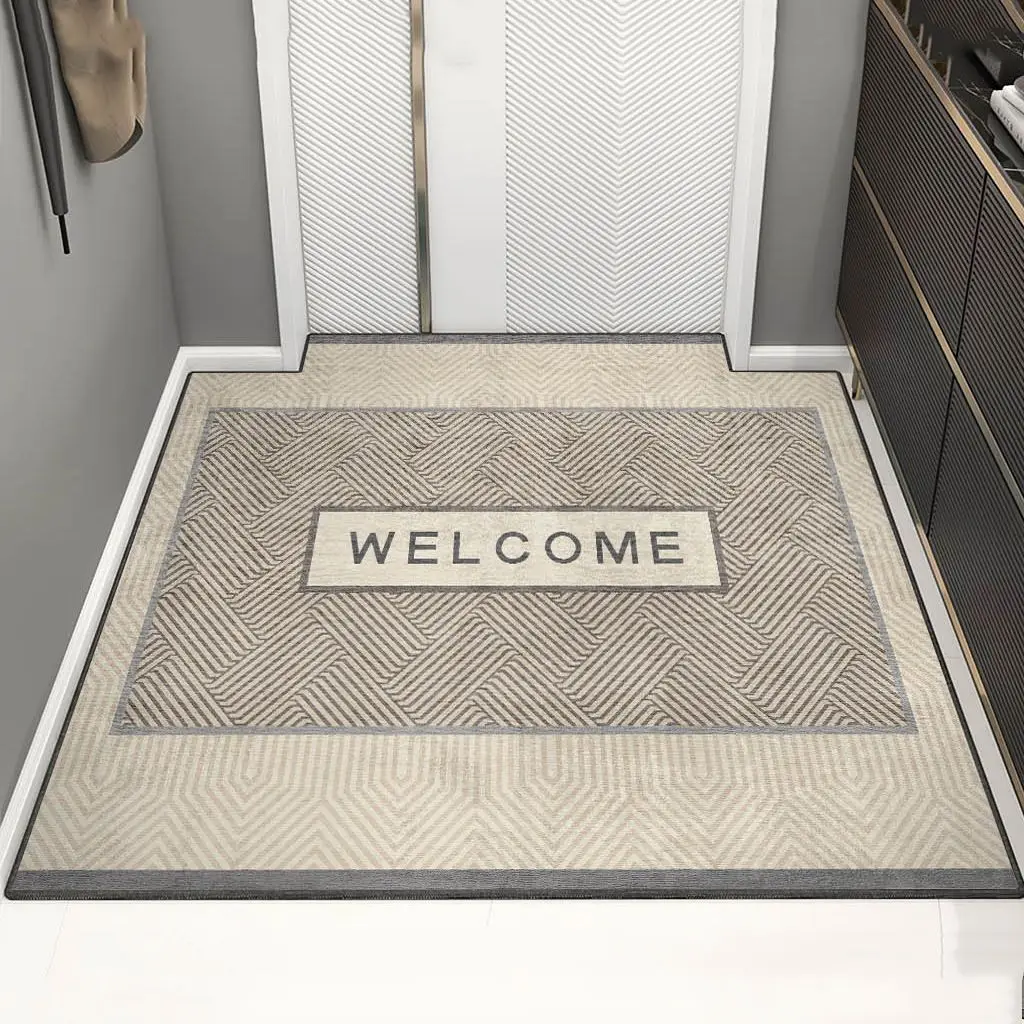 

Anti-skid Modern Bath Mat Household Absorbent Carpet Entrance Door Rug Balcony Floor Mats Doormat Area Rugs Cuttable Washable