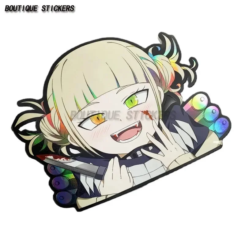 

Funny Himiko Toga Peeker Cartoon Car Sticker Waterproof PVC Sticker Car Decoration Accessories Luggage Laptop Sticker