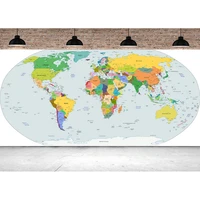 vinyl photography backdrops props physical map of the world vintage wall poster home school decoration baby background dt 33