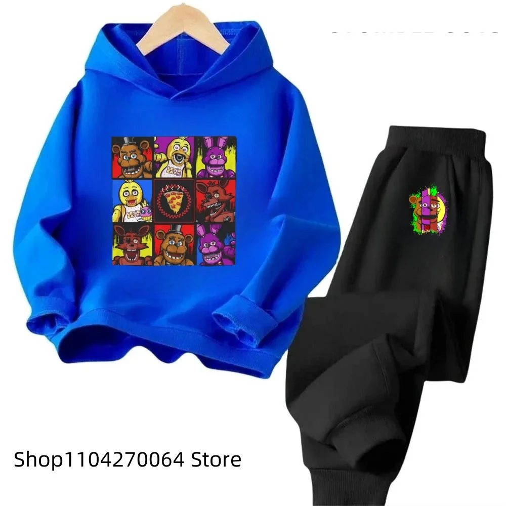 Детская одежда Five Nights At Freddys детский комплект с капюшоном свитер в стиле аниме FNAF