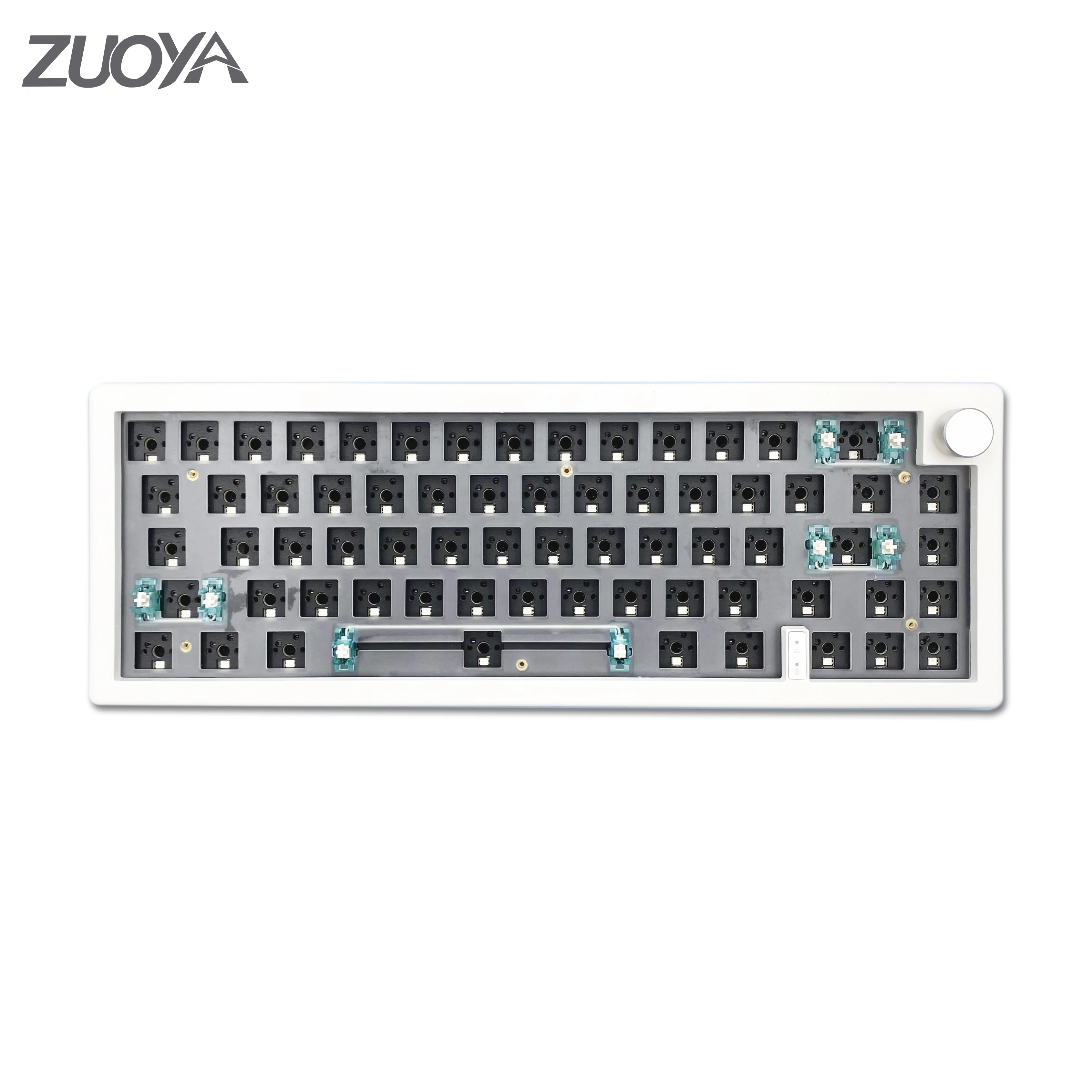 ZUOYA Hot Swappable Gasket Mechanical Keyboard kit RGB Backlit Bluetooth-Compatiable 2.4G Wireless/Wired for Cherry Gateron