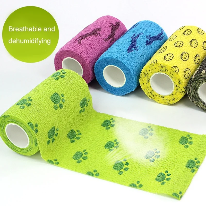 

1 Piece 4.5m Color Sports Self Adhesive Elastic Bandage Wrap Tape for Knee Support Pad Finger Ankle Palm Shoulder