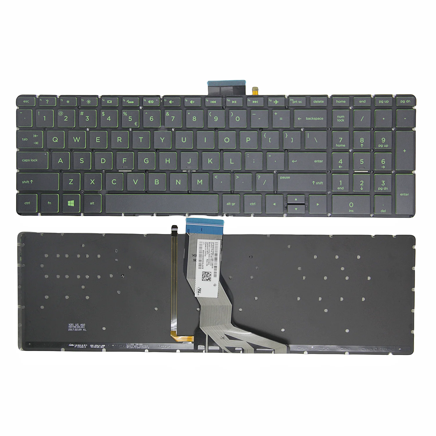 100% новая оригинальная американская клавиатура для HP 15-BS 15-CC 15-CB 15-BQ 15-BP15-CK TPN-Q190 Q191