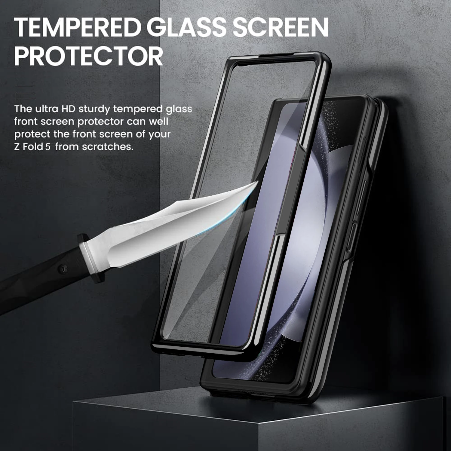 Фото Кожаный гальванический чехол VIETAO для телефона с подставкой для Samsung Galaxy Z Fold 6, чехол для телефона со стеклянной пленкой для Galaxy Fold 6 №4