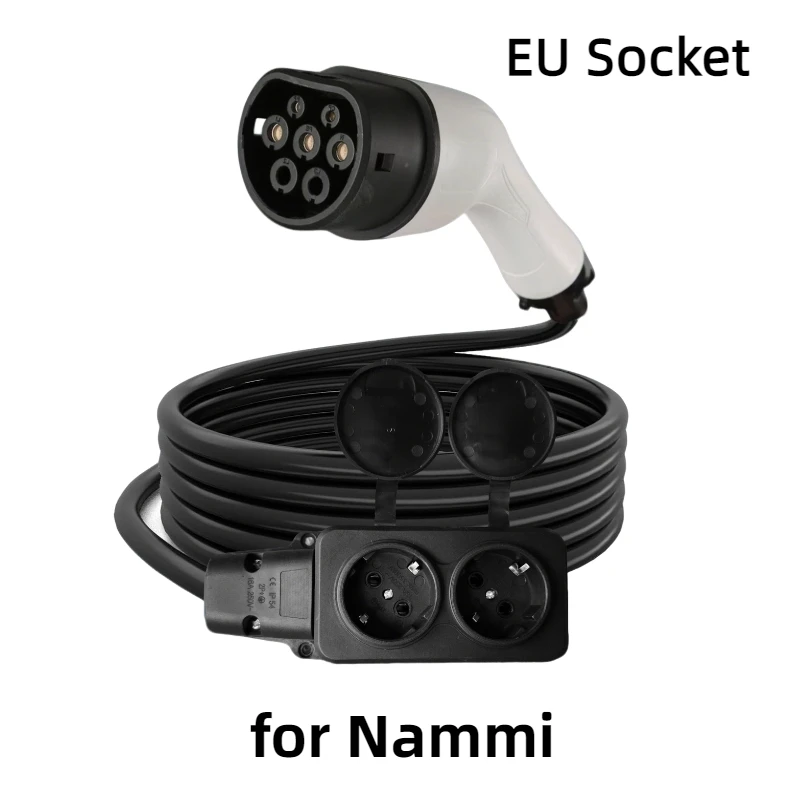 

Тип 2 V2L Разрядный кабель 3M Type2 3,5 кВт 16A Розетка европейского стандарта для электромобиля Боковая сторона V2L Для jaecoo BYD Omoda MG 4 Xpeng Hundai