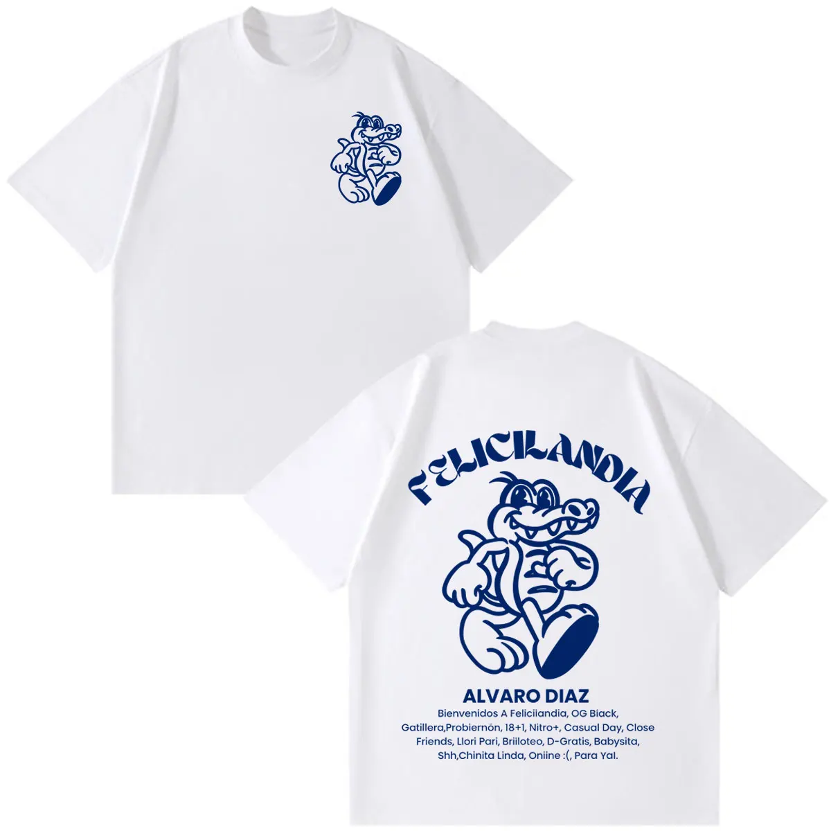 Фото Футболка Alvaro Diaz Omakase Album 2026 Tour Merch, модная футболка в стиле хип-хоп для мужчин и женщин, свободные повседневные хлопковые футболки с короткими рукавами №1