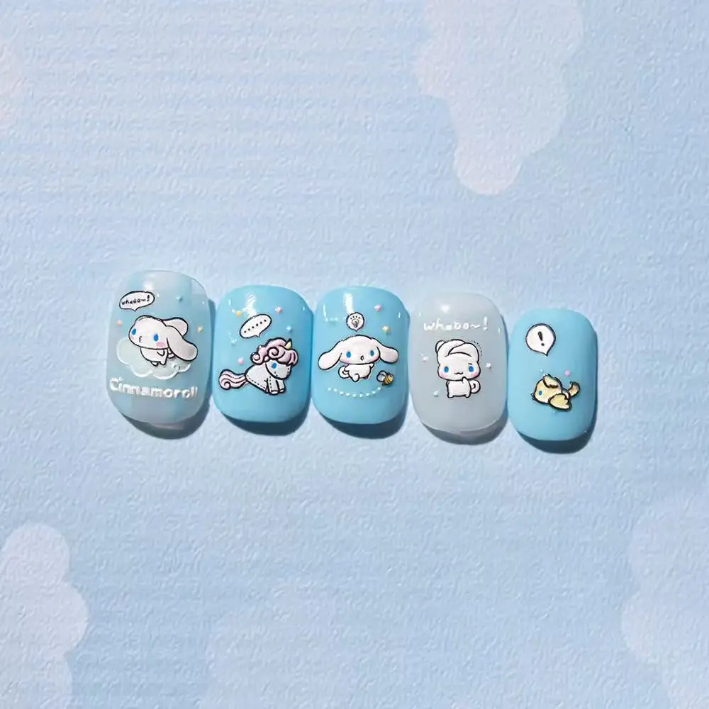 Tomoni Sanrio мультфильм Cinnamoroll наклейки для ногтей аниме персонажи принадлежности DlY 5D