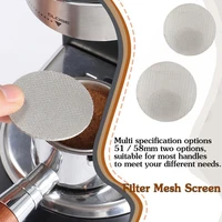 515358mm reusable coffee filter mesh heat resistant mesh screen portafilter handle puck screen for espresso machine