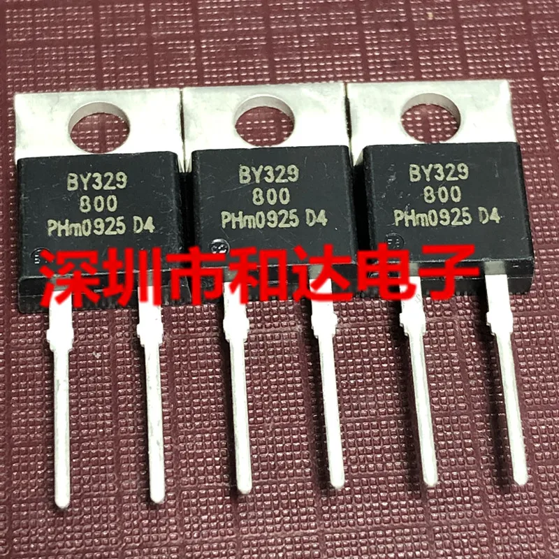 

10 шт BY329-800 TO-220-2 800V 8A