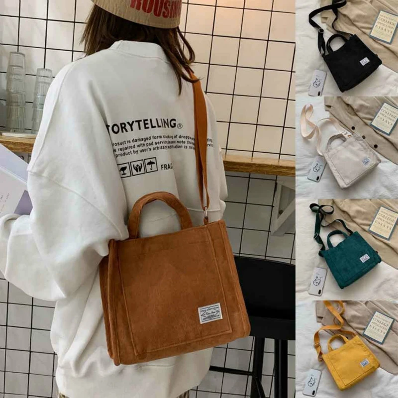 

Luxury Designer Handbag Corduroy Ladies Bag 2022 New Trend Single Shoulder Bag Solid Color Buckle Messenger Bag Small Square Bag