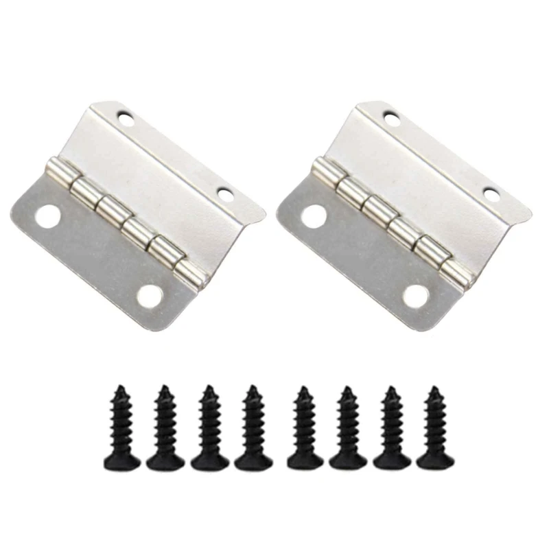 

2Pcs Cabinet Folding Hinge Wooden Box Hinge Hardware for Cabinet Jewelry Box Dropship
