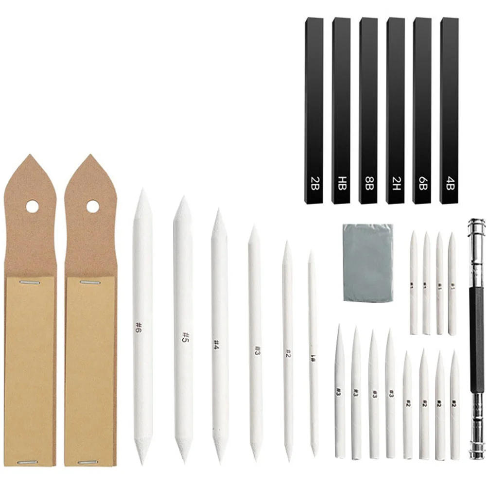 

1 Set/28pcs Creative Convenient Professional Paper Stumps Drawing Tools Blending Stumps