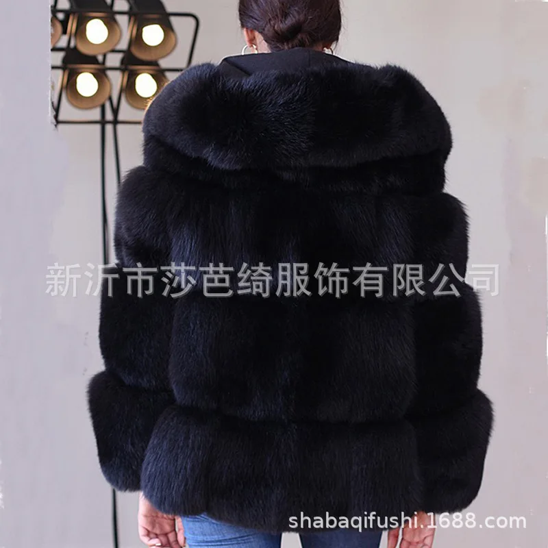 Best Super Hot Winter Women's Coat Women Jacket Fur Mink Fur Thick Winter High Street Other Slim Real Fur Overcoat