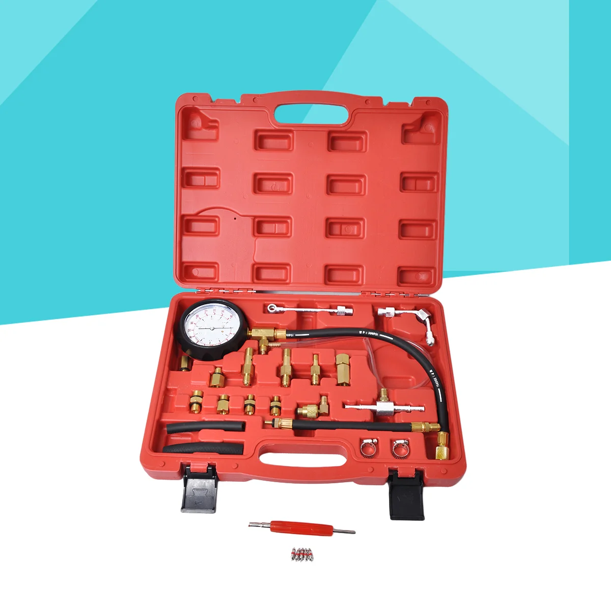 

1 PC Fuel Injection Pressure Gauge Set Fuel Inspection Hose Core Set