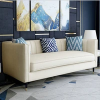 minimalist modular modern morocco cotton fabric 3 seat sofa for home apartment dorm bonus room 80w