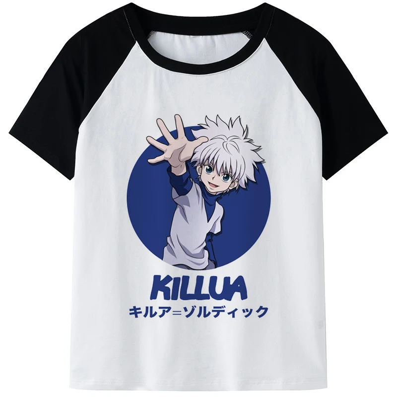 Футболки с 3D-принтом аниме HUNTER×HUNTER Killua Zoldyck для мужчин и женщин Повседневная