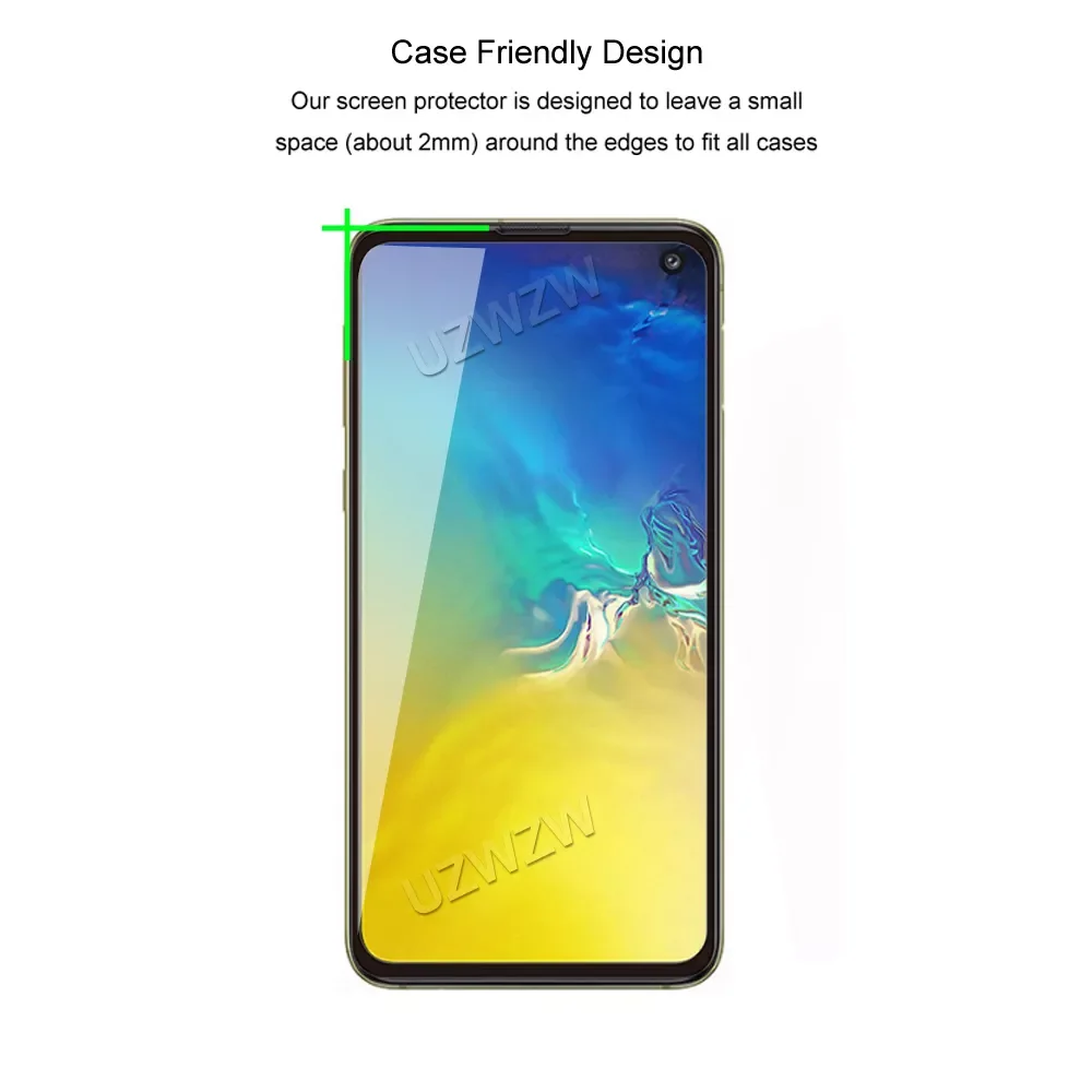 For Samsung Galaxy S10e Camera Lens Protecting Film & Full Coverage Protective Tempered Glass Phone Screen Protector