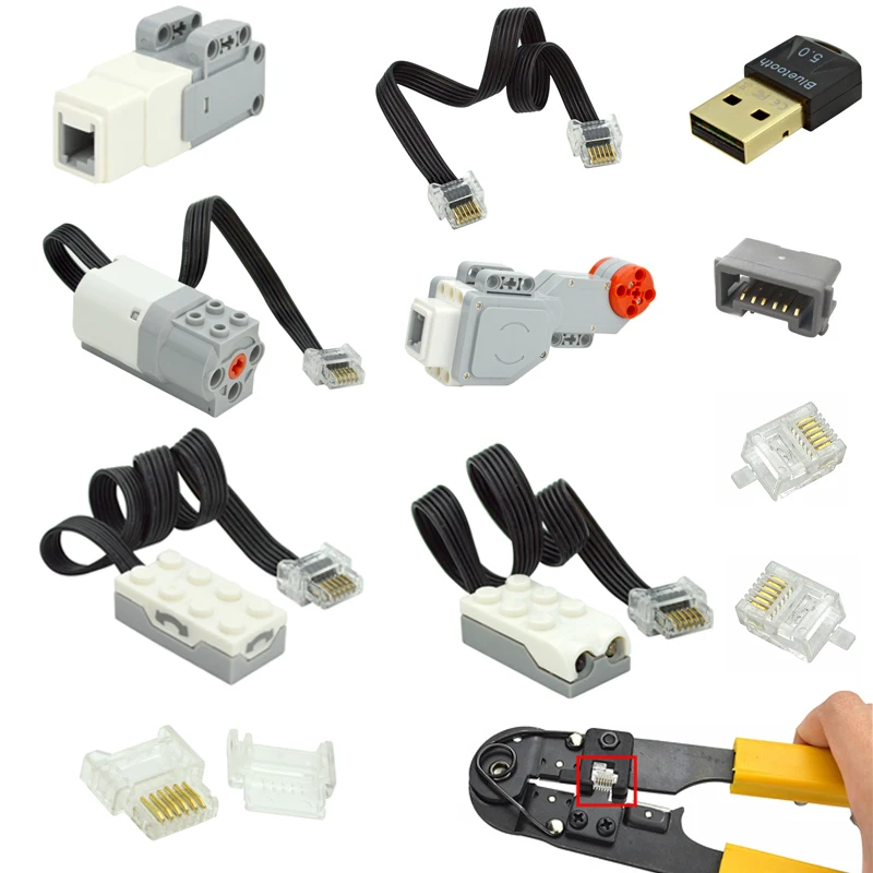 Детали мощности WEDO 45303 строительные блоки мотор среднего размера EV3 техническая