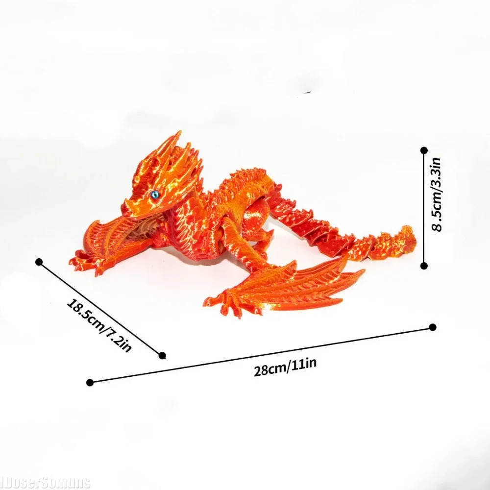 Креативные Игрушки 3D печатные хрустальные камни дракон полный декор орнамент