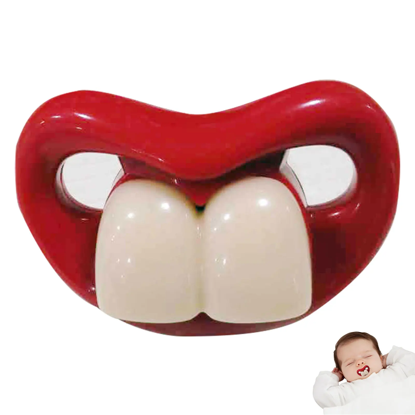 

Food Grade Silicone Funny Newborn Pacifiers Lip Mouth Shape Teether Toddler Orthodontic Soother Infant Pacifier 6-18 Months
