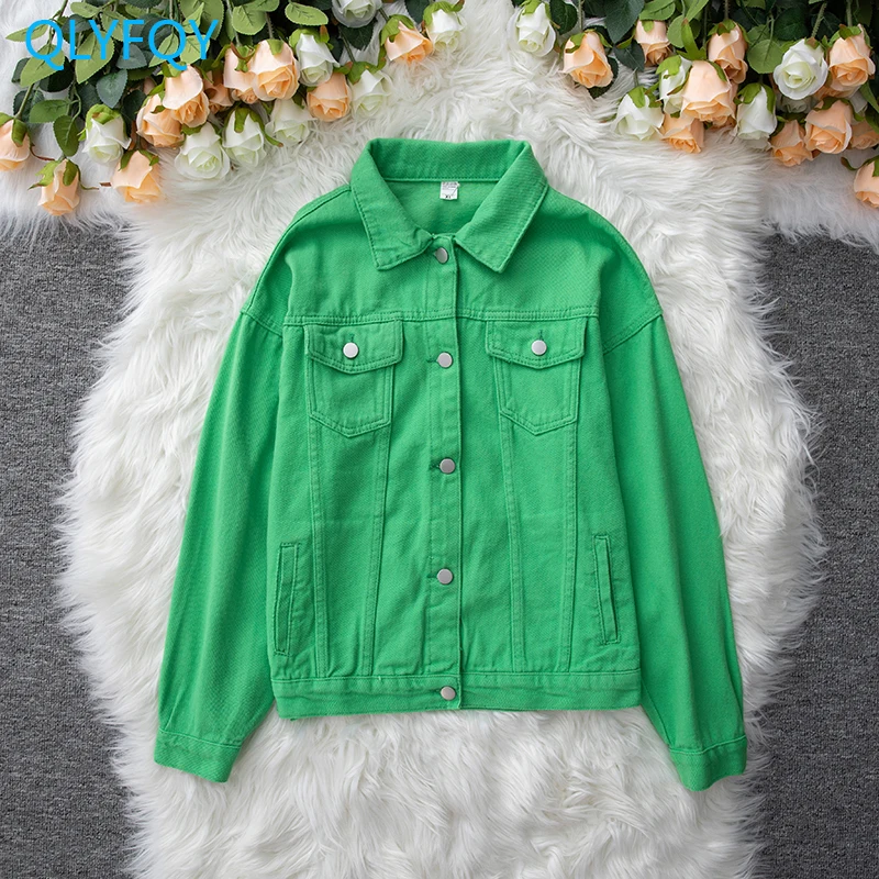 2024 осенние модные лоскутные джинсовые куртки женские корейские свободные в