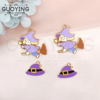 10pcs alloy cartoon wizard charm earring pendant diy keychain jewelry accessories bracelet charms for jewelry making