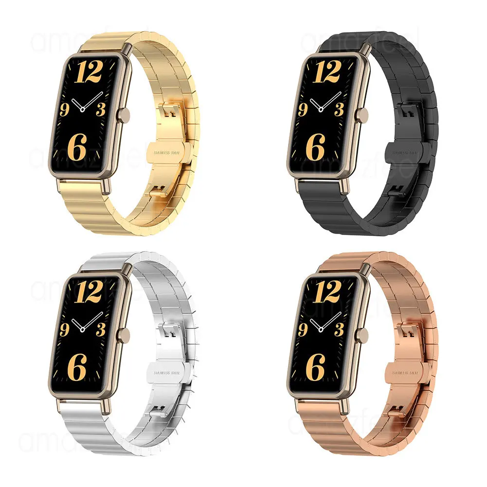 

Металлический Ремешок Для Huawei Fit mini, быстросъемный регулируемый браслет из нержавеющей стали для Huawei fit Mini