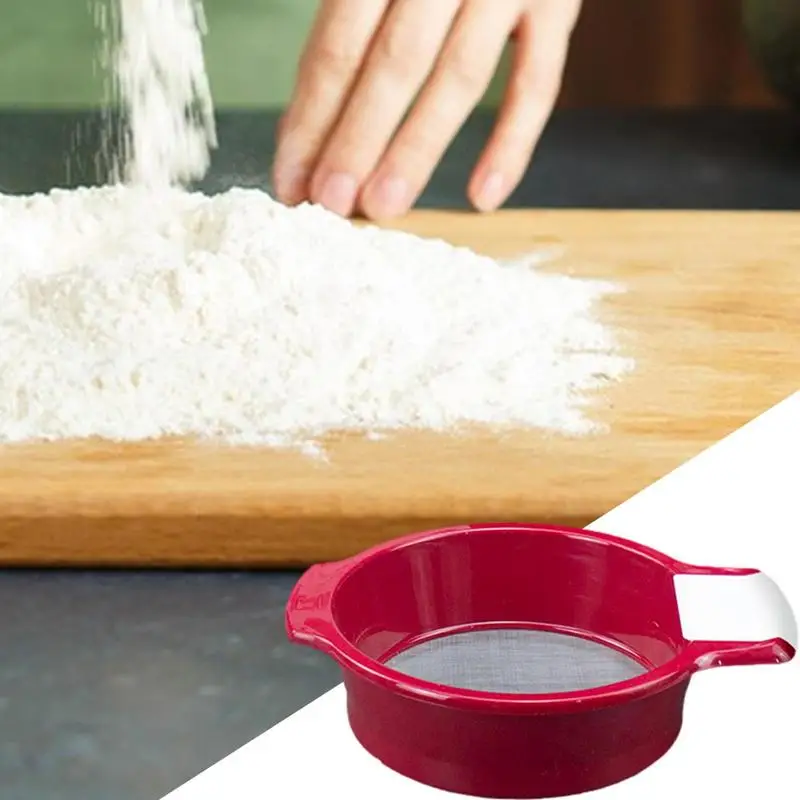 

Fine Mesh Sieve Removing Juice Tea Colander Bar Tools Stainless Steel Flour Shaking Strainer Food Filtering Kitchen Accessories