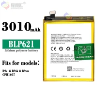 100 original battery 3 85v 3010mah blp621 for oppor9 battery oppor9m r9s r15 r11s r7s a57 a59s
