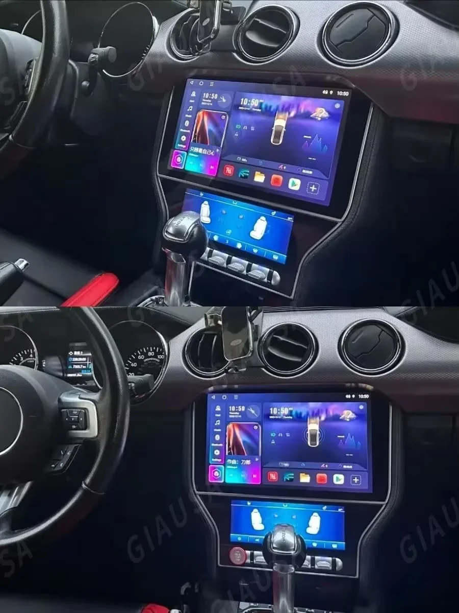 Фото Для Ford Mustang 2015-2021: Android автомагнитола с Carplay, мультимедийный GPS-навигатор, стереоплеер, IPS-экран, головное устройство №5