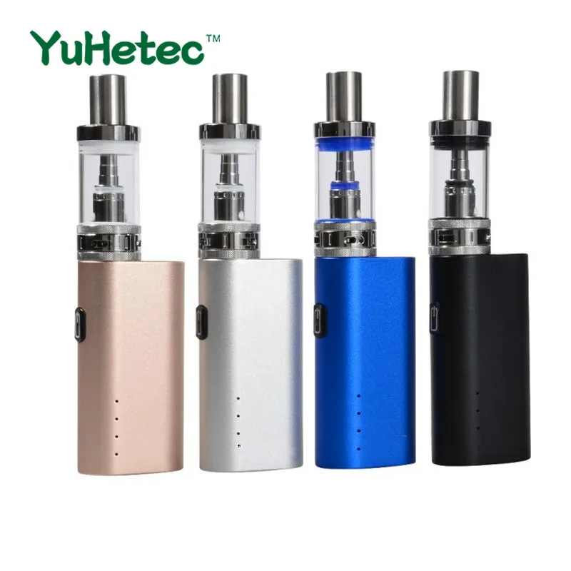 

Authentic YUHETEC Lite 40 Kit Glass Tank Electronic Cigarette 40w E-cigarette Box Mod Vape Pen Starter Kits glass tube coils