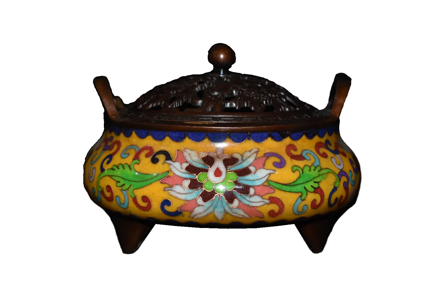 

LAOJUNLU Old Collection Cloisonné Incense Burner Chinese Traditional Style Antiques Fine Art Gifts Crafts