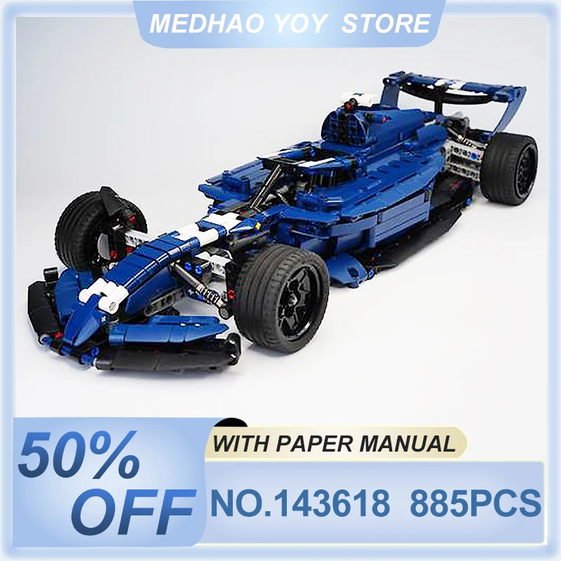 Модель гоночного спортивного автомобиля 2024 F1 модель суперкара строительные