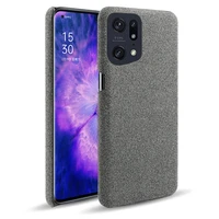 for oppo find x5 pro case hard pc shockproof woven textile fabric cloth back cover for oppo find x5 find 5 lite carcasa