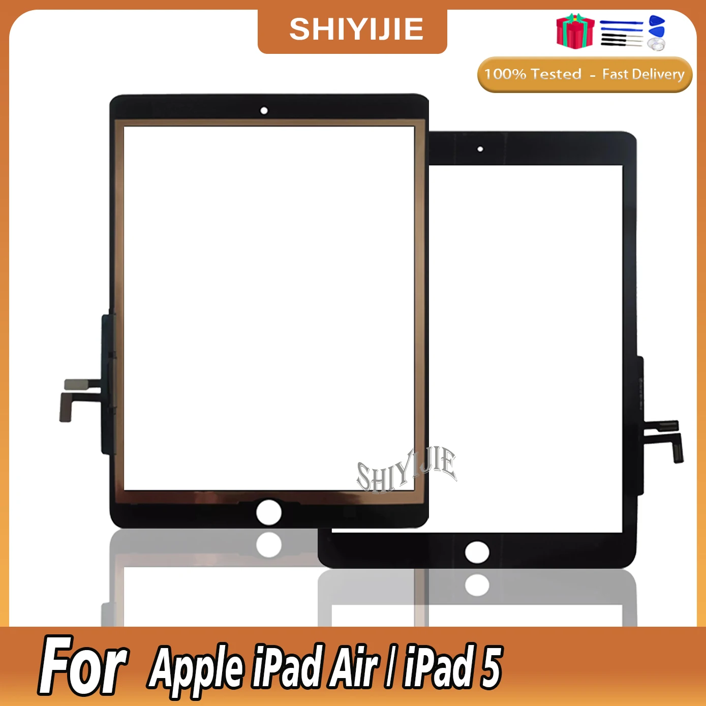 

Сенсорный экран для iPad Air 1, сенсорная панель для iPad 5, A1474, A1476, A1475, внешнее стекло, запасные части датчика