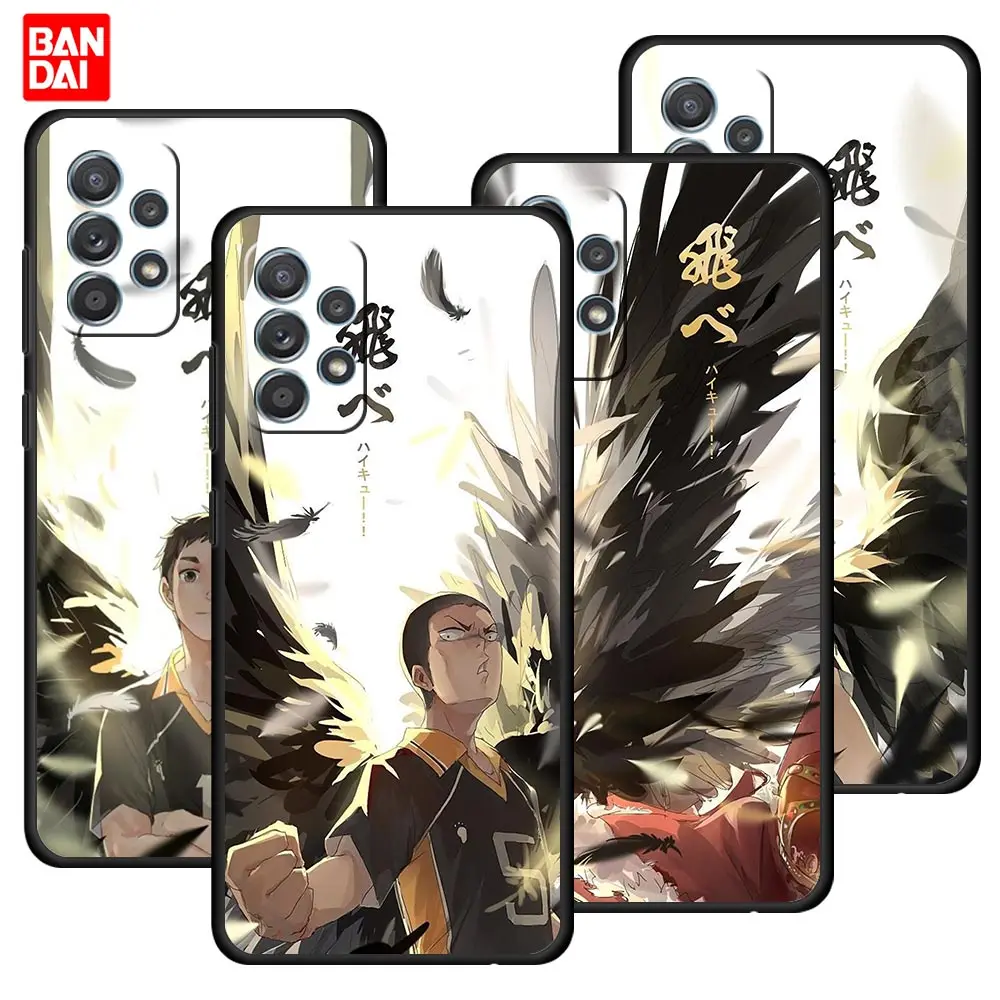 

Haikyuu Hinata Attacks Anime Cartoon Case for Samsung Galaxy A12 A52 S20 FE A51 A50 A71 S21 Plus A21s Ultra 5G Cover Silicone
