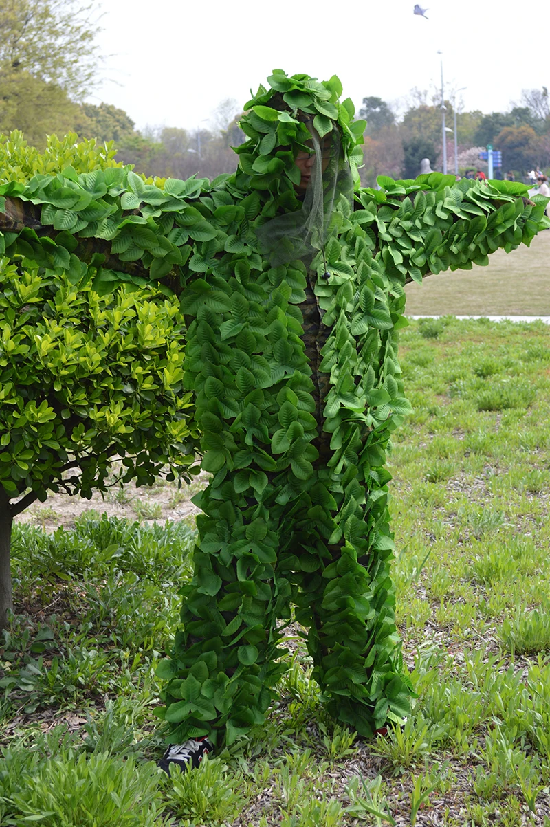 Липкий цветок бионический камуфляжный костюм с листьями и зелеными для охоты