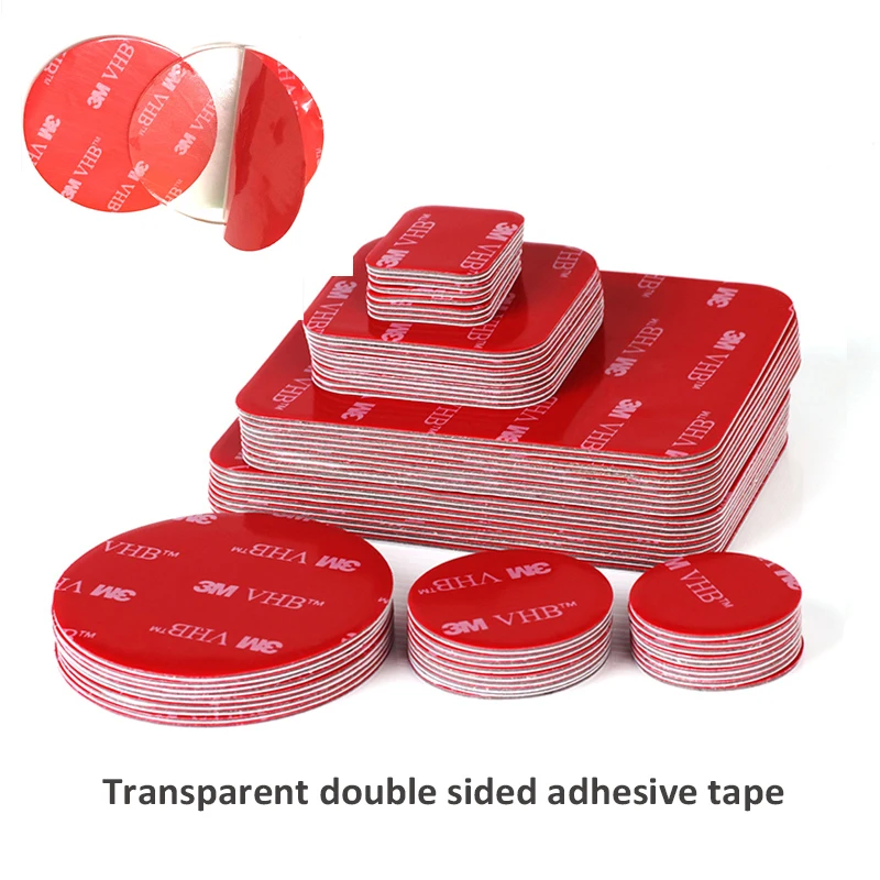 

10PCS Transparent Acrylic VHB Strong Double-Sided Adhesive Nano Tape Patch Waterproof No Trace High Temperature Resistance