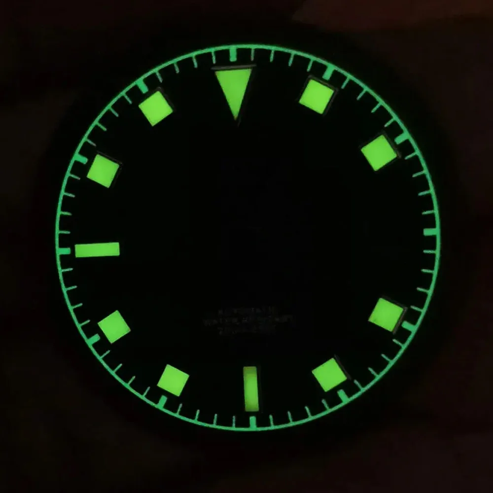 33 5 мм зеленый светящийся зеленый/синий/черный стерильный циферблат подходит для
