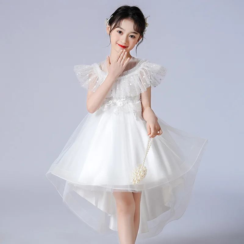 

Flower Girl Wedding Dress Fluffy Princess Dress European And American Girls Catwalk Piano Performance Dress Foreign Style