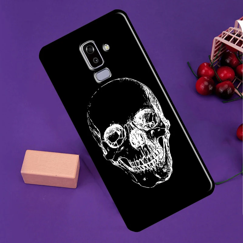 Чехол для телефона Cool Spooky Skull Face для Samsung Galaxy J3 J5 J7 2017 J1 A5 A3 2016 J8 J4 J6 Plus A6 A8 A7 A9 2018 и др.