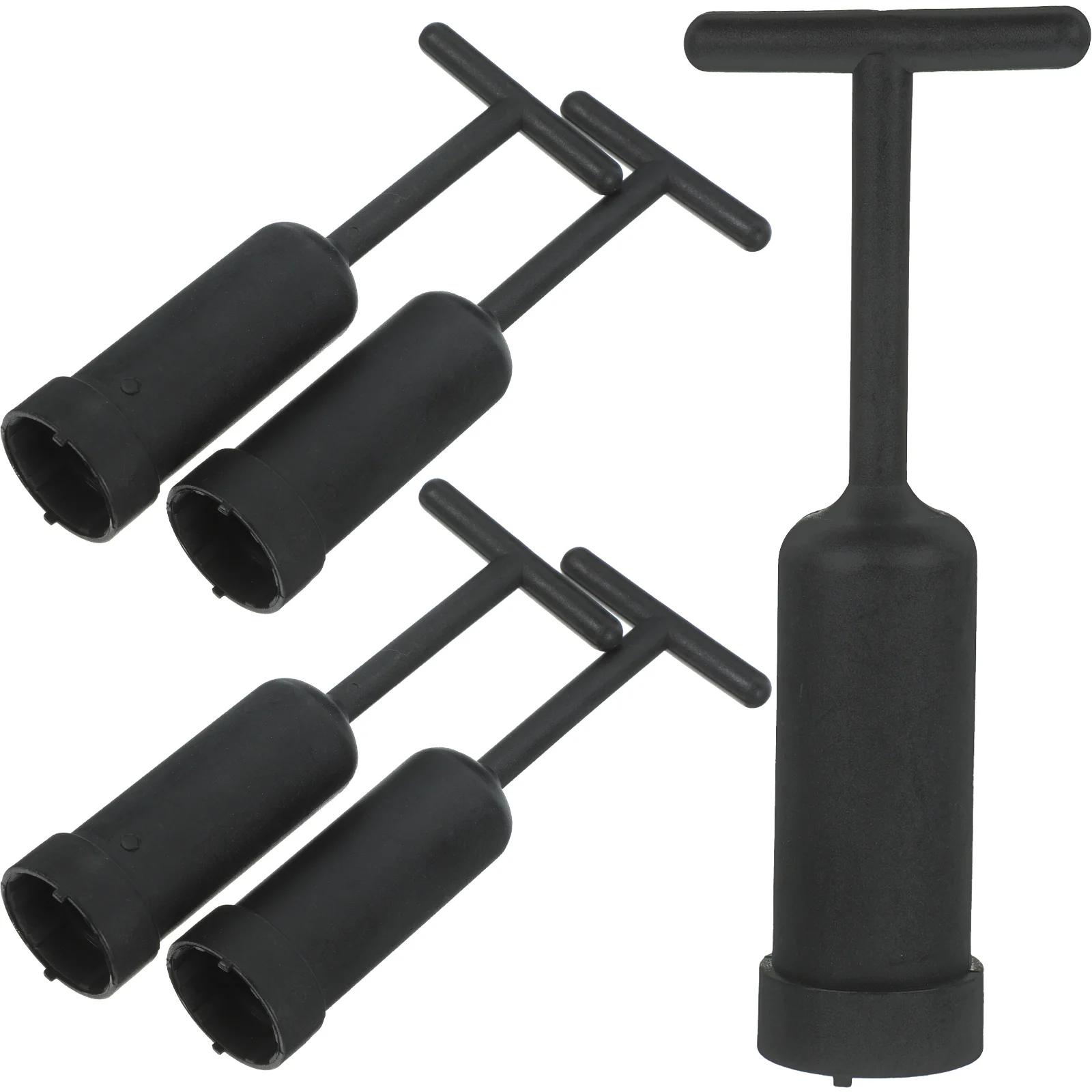 

5 Pcs Plastic Wrench Socket Ring Tool Base Retaining Light Fixture Bulb Removal Lampshade Washer Collar