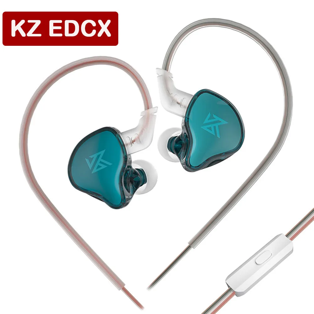 

KZ EDCX In Ear Headphones Wired Headphone Dynamic Noise Cancelling 3.5mm Plug Stereo Earbuds for Music Sport Game