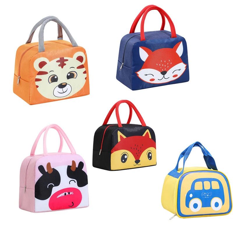 

Cartoon Lunch Bag Portable Thickened Insulated Thermal Lunch Box Handheld Aluminum Foil Bag Picnic Supplies Bags