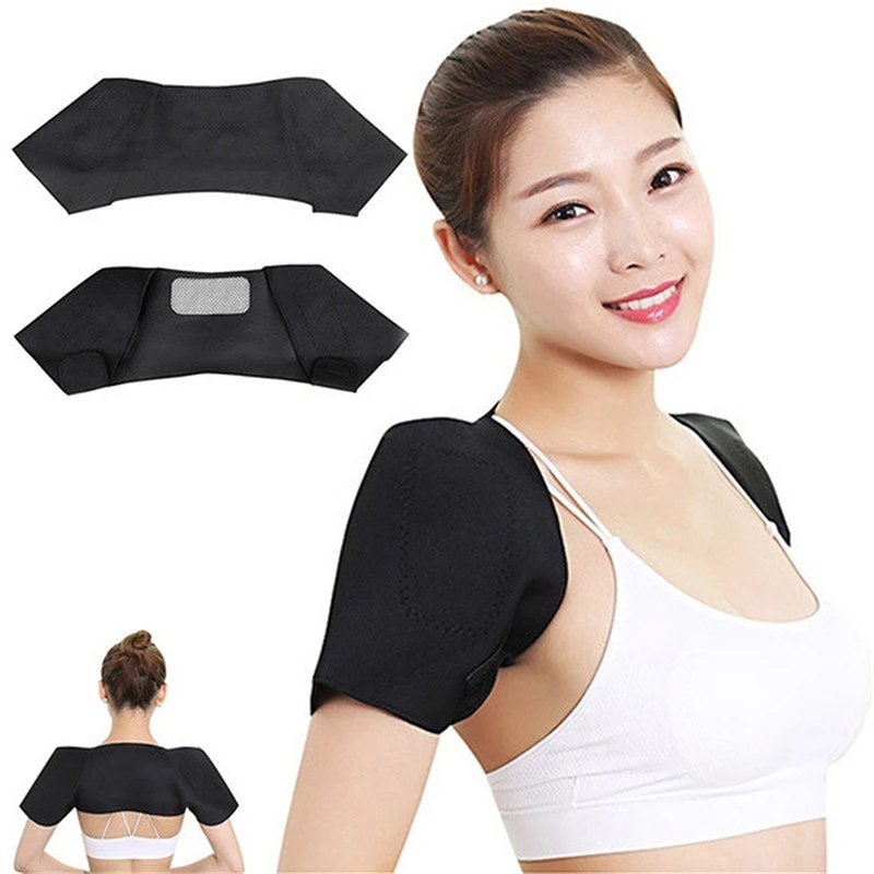 

S/M/L/XL Elastic Tourmaline Self Heating Unisex Heat Therapy Pad Shoulder Protector Belt Pain Relief Health Care Heating Belt