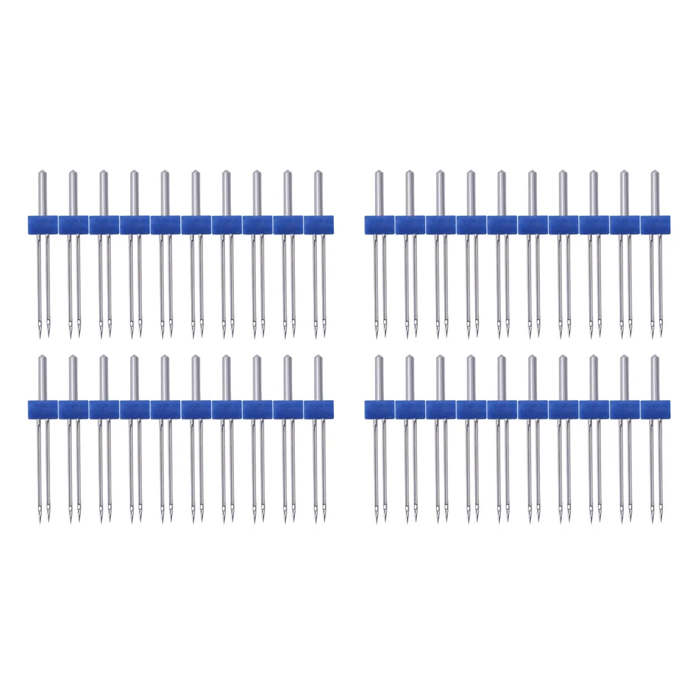 

1 Bag Electric Multi-function Twin Needles Double Needles Tips Kit for Household Sewing Machine (2MM 100pcs for One Bag