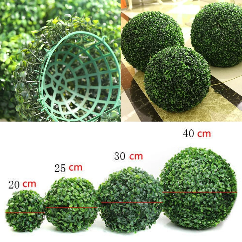 

Simulation Green Grass Ball Artificial Plastic Plant Ball Milan Leave Plant Ball Hanging Basket Home Outdoor Wedding Party Decor