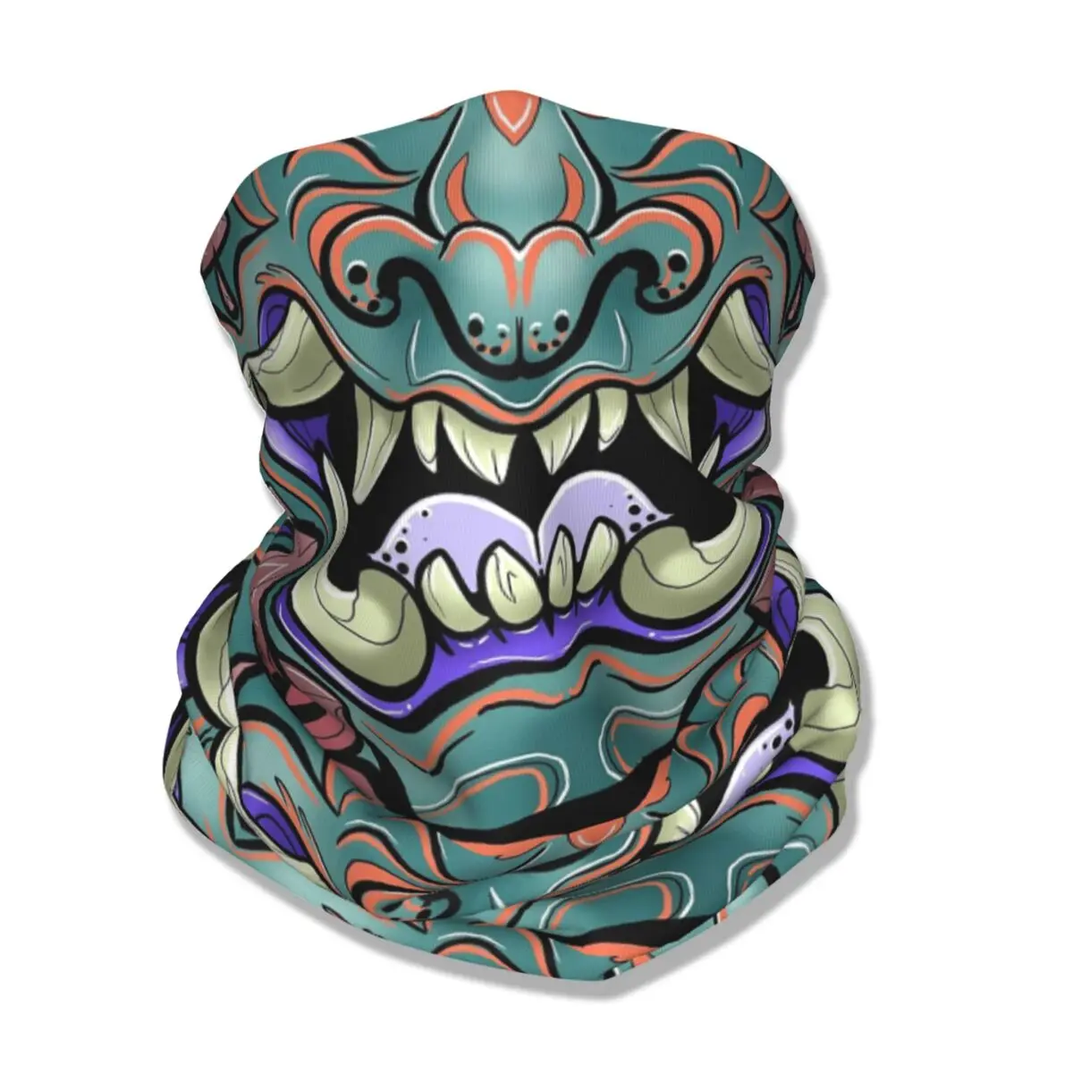 Oni бандана для лица гетры с принтом японская маска самурая демон шарф