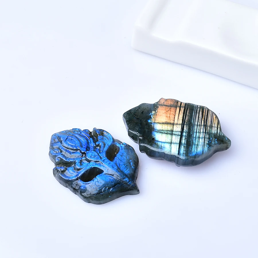 1 шт. маска из натурального лабрадорита статуя случайный кристалл целебный
