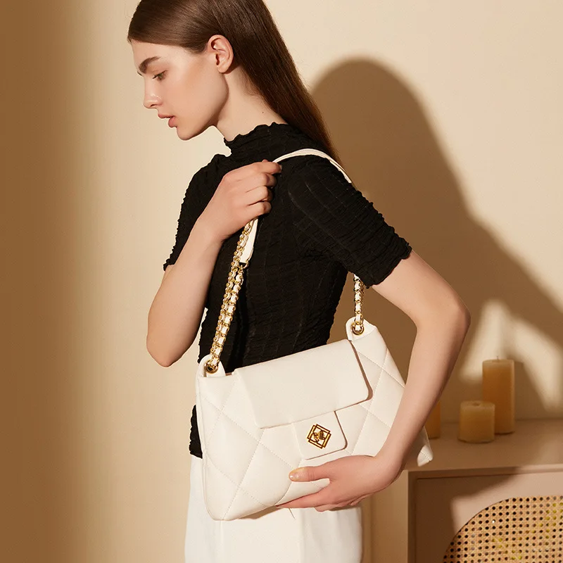 Women's Bag For Women Fashion Designer Luxury Bag New Soft Leather Chain Shoulder Messenger Bag Ladies Elegant Shopping Handbags